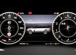 Range Rover SVA Dynamic skin for instrument cluster