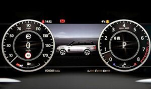 Range Rover SVA Dynamic skin for instrument cluster