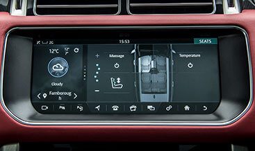 Range Rover 2017 Seat Massage