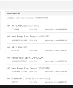 JLR TOPIX Cloud Online Dealer Account Subscription