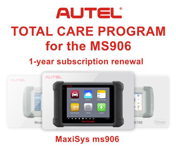 Autel ms906 Total Care Program Subscription for 1-yr