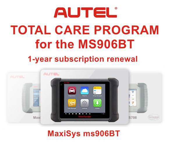 Autel ms906BT Total Care Program Subscription for 1-yr