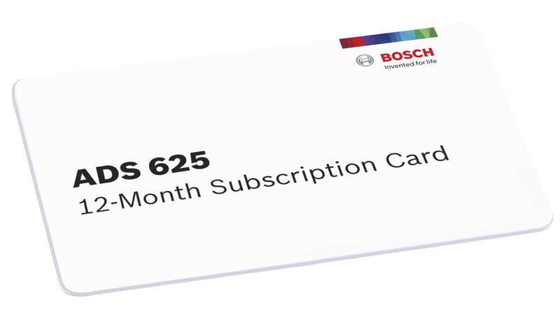 ADS 625 12-Month Software Subscription (Bosch 3970-sub)