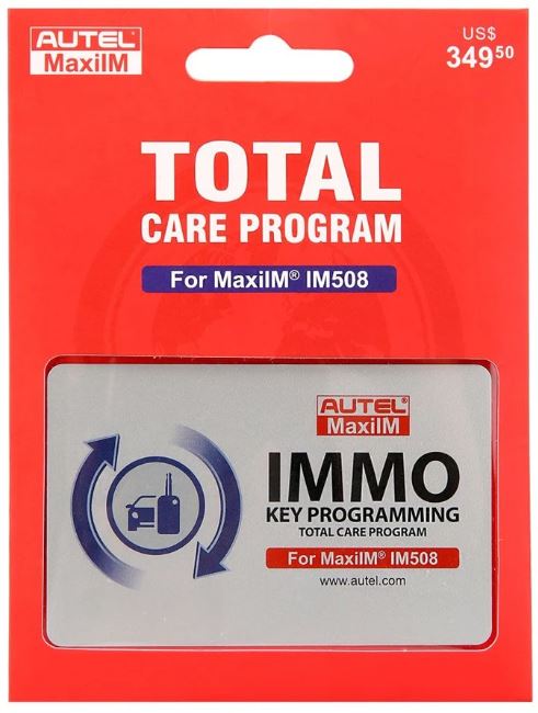 im508 Total Care Program Subscription for 1-yr (Autel TCP)