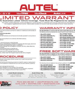 Alternative view of Autel MS909 Total Care Program Subscription for 1-yr (Autel TCP)