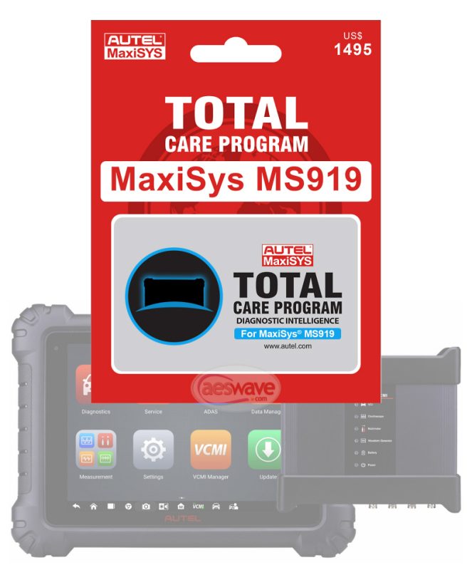 MS919 Total Care Program Subscription for 1-yr (Autel TCP)