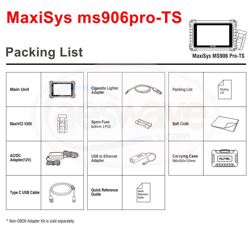 Autel MaxiSYS ms906 Pro-TS Diagnostic and TPMS Tablet - Image 3