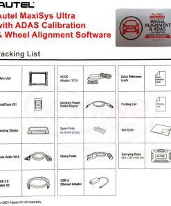 Alternative view of Autel MaxiSys Ultra with ADAS Calibration and Wheel Alignment Software