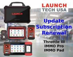 1-year Software Update for Launch Throttle III and IMMO PAD/Pro