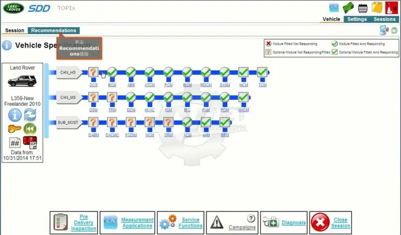 JLR SDD software
