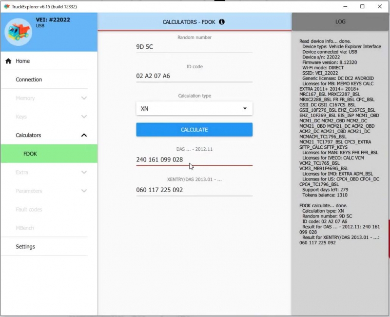 Additional MB CALC License for AUTOVEI MB Trucks