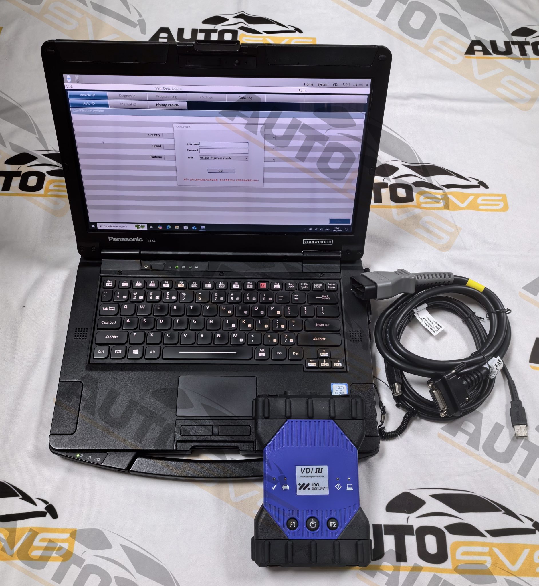 VDI III Original Diagnostic VCI+FZ55 Laptop with VDS3 Software for SAIC MG Motors