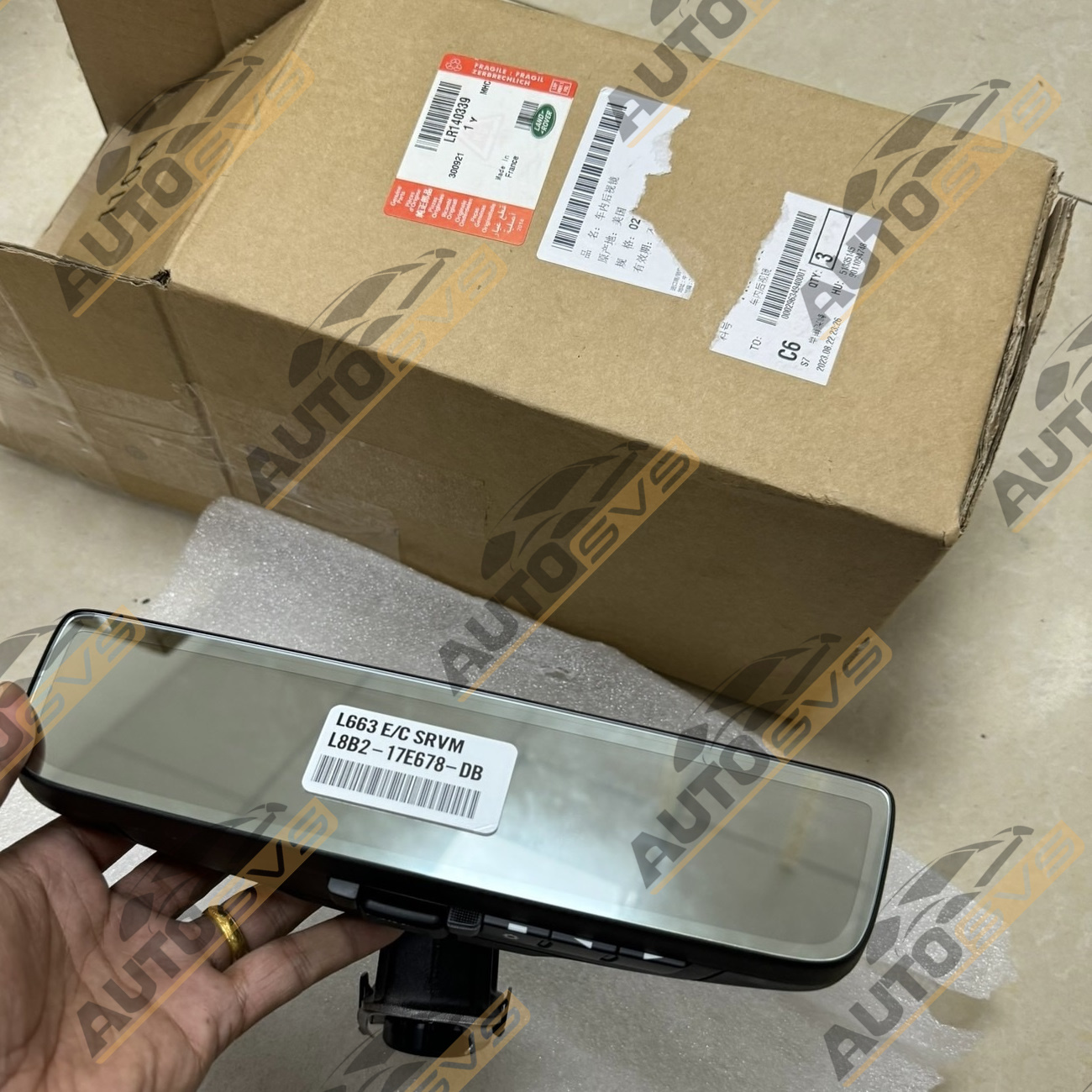 ClearSight Rear View Mirror with Roof Camera for Land Rover Defender