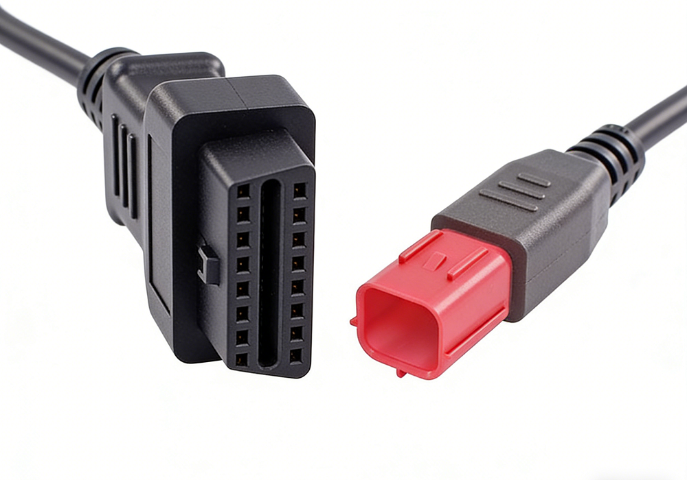 Euro V China Stage IV 6Pin to OBD2 Cable