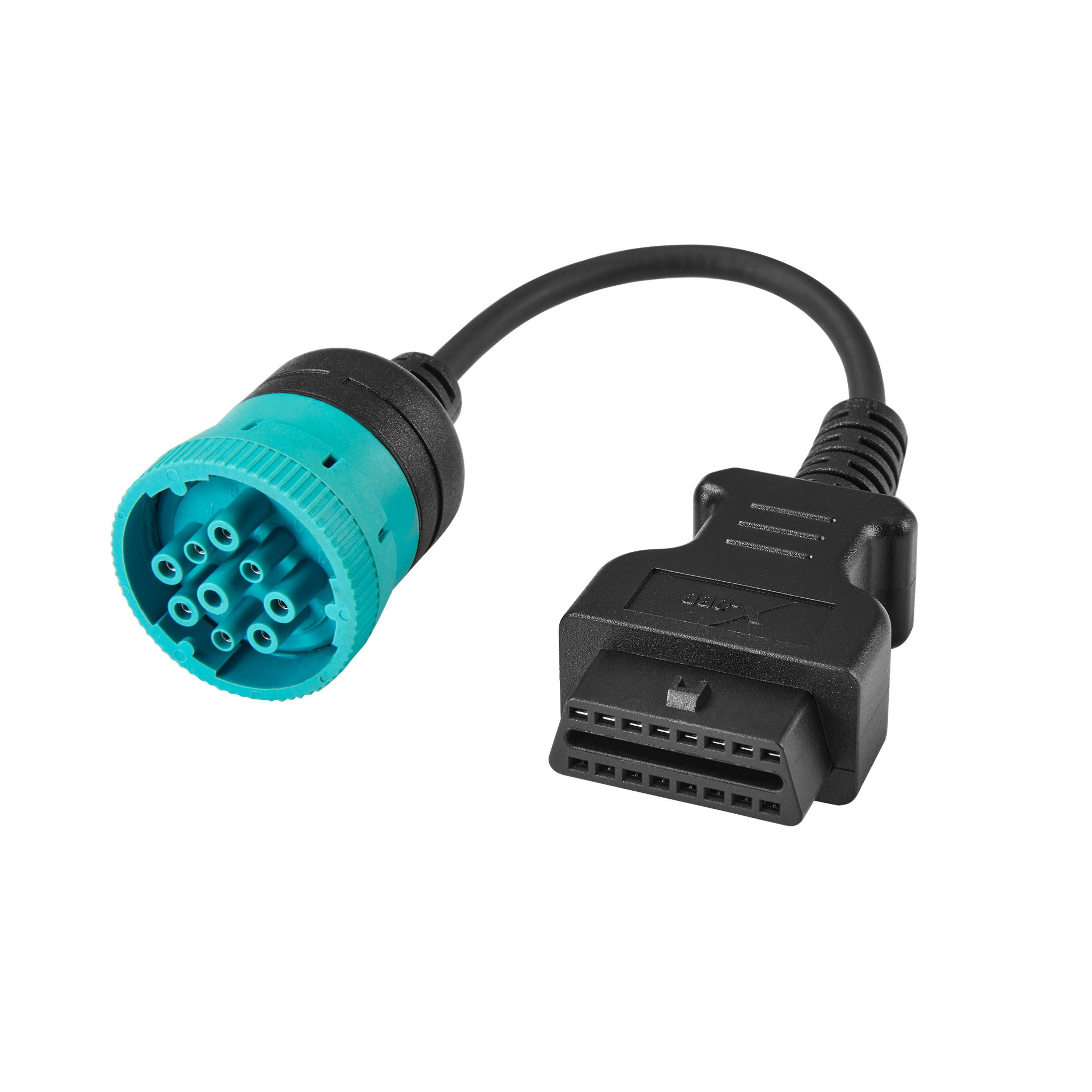 J1939 9-pin to OBD2 16 pin heavy-duty truck diagnostic adapter cable