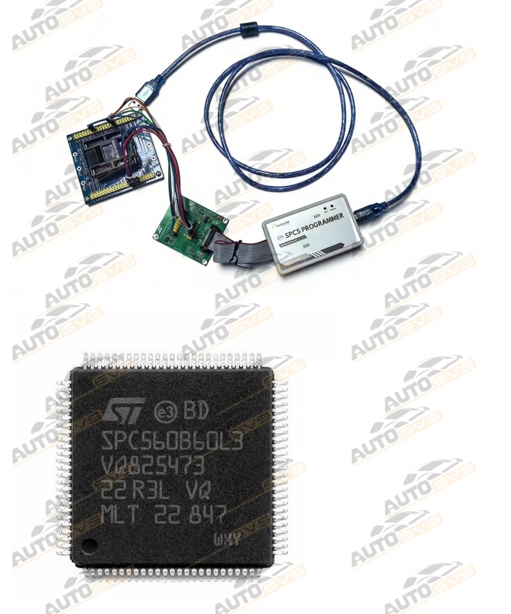 SPC5 Automotive MCU Programmer with 10pcs SPC560B60L3 Virgin Chips