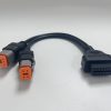 4-Pin+6-Pin 2 in 1 Motorcycle OBD2 Scanner Adapter Cable for Harley Davidson